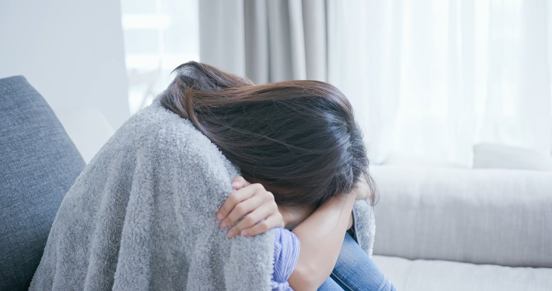 Depression Woman Think Something