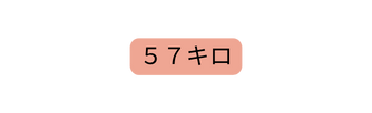 ５７キロ